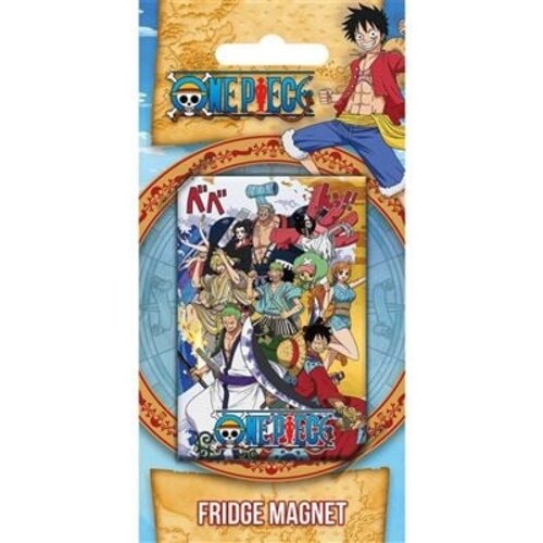 Pyramid One Piece Fridge Magnet Making Wave in Wano