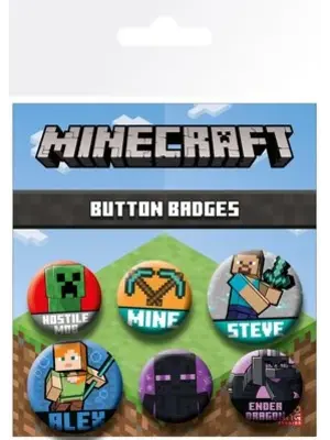 GB Eye Minecraft Buttons Badges