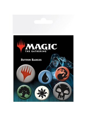 Abystyle Magic the Gathering Mana Symbols 6 Badge Pack