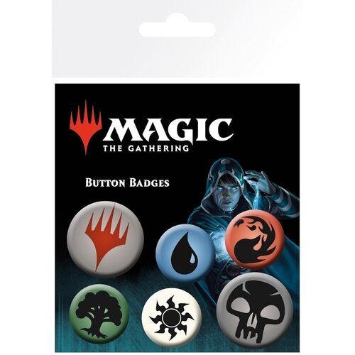 Abystyle Magic the Gathering Mana Symbols 6 Badge Pack