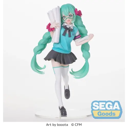 Sega Goods Hatsune Miku 16th Anniversary Booota Version PVC Figure 18cm Luminasta