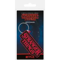 Stranger Things Logo Rubber Keychain