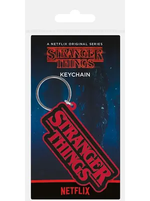Stranger Things Logo Rubber Keychai