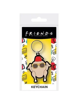 Pyramid Friends Turkey Rubber Keychain