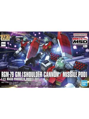 Bandai Gundam HG Origin RGM-79 GM (Shoulder Cannon / Missile Pod) 1/144 Model Kit