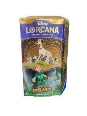 Ravensburger Disney Lorcana TCG Into The Inklands Starter Deck Peter Pan/ Dalmatiers