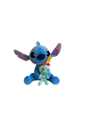 Disney Stitch Holding Scrump Pluche