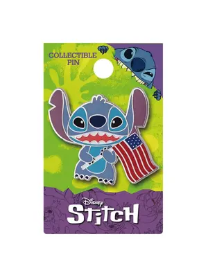 Monogram Disney Stitch 4th of July Enamel Pin