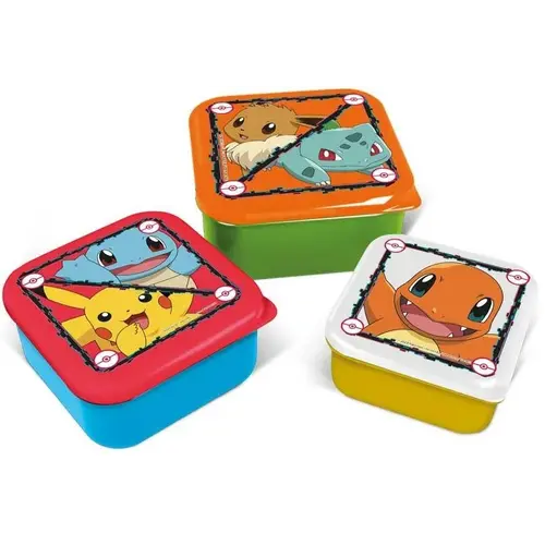 Stor Pokemon set of 3 Mini Snack Boxes