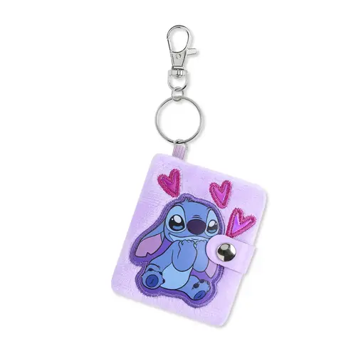 Peershardy Disney Stitch Love Mini Notebook Keychain