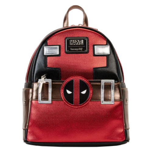 Loungefly Marvel Deadpool Metallic Collection Cosplay Mini Backpack Loungefly