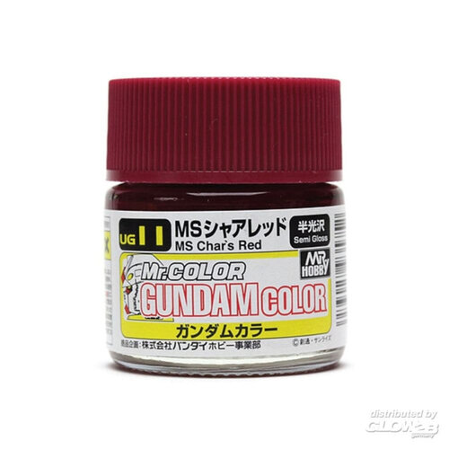 Mr.Hobby Mr Hobby Gundam Color (10ml) MS Char's Red UG-11 Semi Gloss Acrylverf