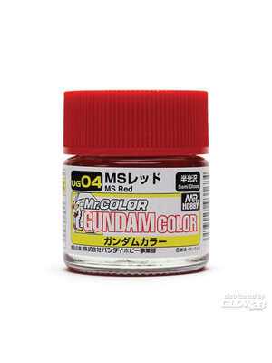 Mr.Hobby Mr Hobby Gundam Color (10ml) MS Red UG-04 Semi Gloss