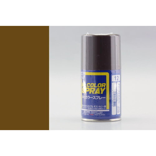 Mr.Hobby Mr.Hobby S-012 Olive Drab (Semi Gloss) Spray 40Ml