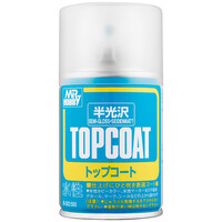 Mr Hobby Mr Topcoat Semi Gloss Clear Acrylic Spray Paint B502 86Ml