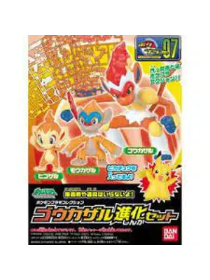 Bandai Pokemon Plamo Infernape Evolution Set Model Kit 07