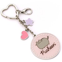 Pusheen Logo Metal Keychain
