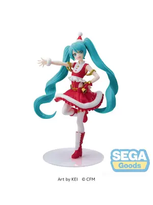 Sega Goods Hatsune Miku Chrismas 2023 Statue Luminasta 20cm