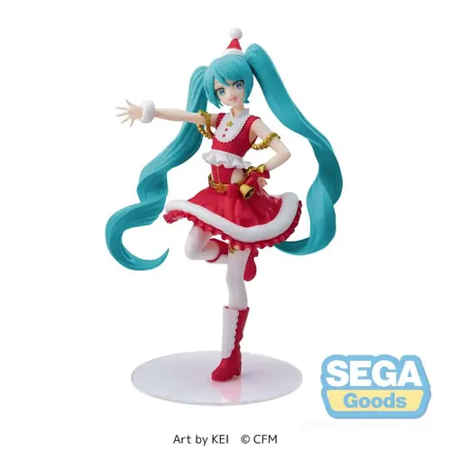 Sega Goods Hatsune Miku Chrismas 2023 Statue Luminasta 20cm