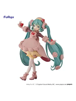 Furyu Hatsune Miku Strawberry Chocolate Short PVC Statue 17cm SweetSweets