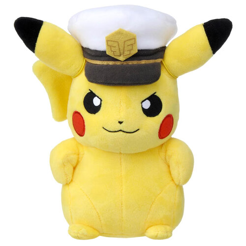 Tomy Pokemon Pikachu With Captain Hat 25cm Pluche Japan Import