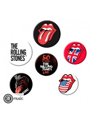 GB Eye The Rolling Stones 6 Badges Pack