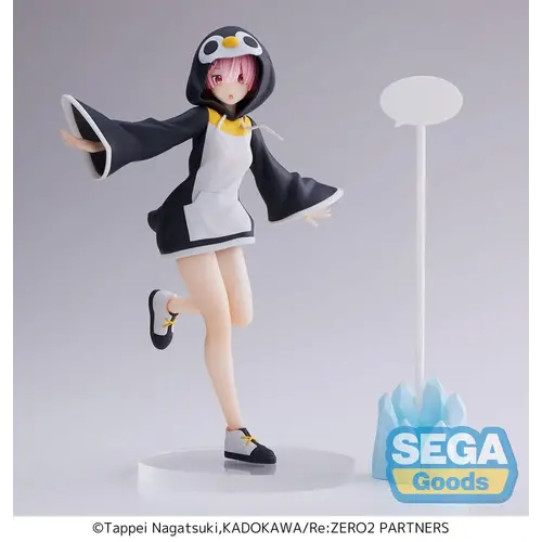 Sega Goods Re: Zero Ram Kotoriasobi Pink PVC Statue 20cm