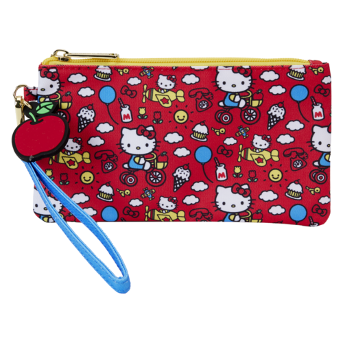 Loungefly Hello Kitty 50th Anniversary Nylon Pouch Wristlet Loungefly