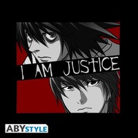Death Note T-Shirt Man Black I Am Justice L