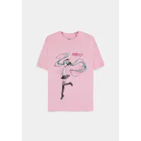Hatsune Miku Woman T-Shirt S Pink