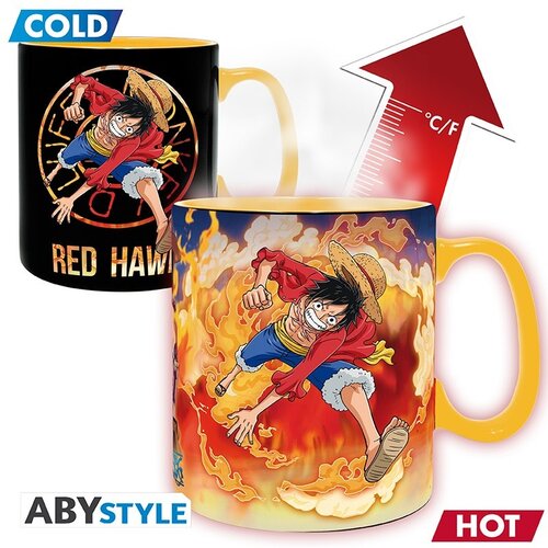 Abystyle One Piece Heat Change Mug Luffy & Sabo