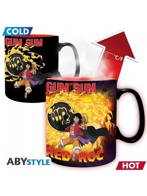 ONE PIECE Heat Change Mug Luffy vs