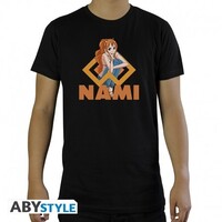 ONE PIECE Nami Tshirt Man SS Black Medium