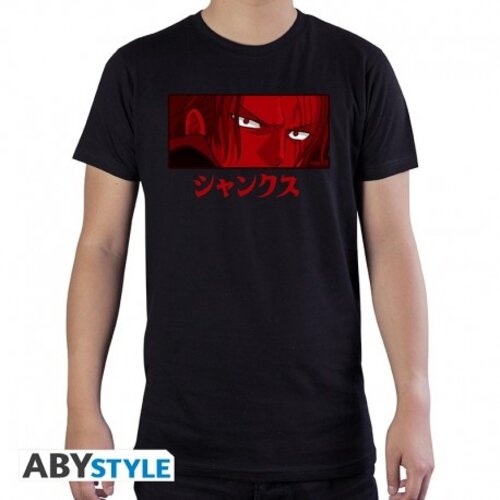 Abystyle One Piece Red Shanks T-Shirt Man Black S