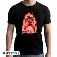 DRAGON BALL DBZ/ Kaio Ken Tshirt Man SS Black Double XL