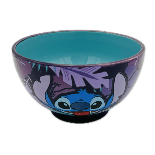 Stor Disney Stitch Purple Flower Ceramic Bowl 600ml