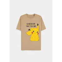 Pokemon Pikachu Men T-Shirt L Beige