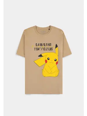 Difuzed Pokemon Pikachu Men T-Shirt XL Beige