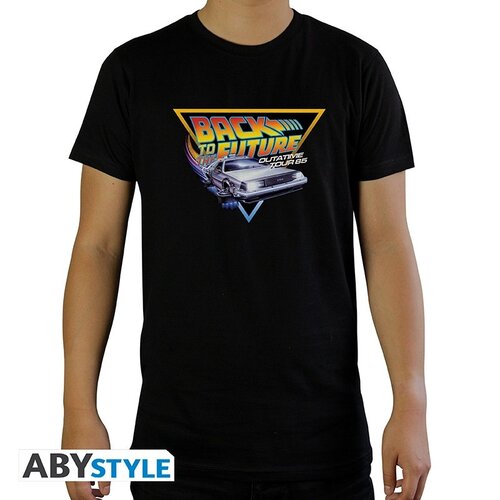 Abystyle Back To The Future OUTATIME T-Shirt Man Black S Abystyle Back To The Future OUTATIME T-Shirt Man Black S