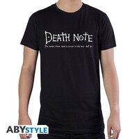 DEATH NOTE Death Note Tshirt Man SS Black Small