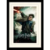 Harry Potter Deathly Hallows Wand Framed Collector Print 30x40cm