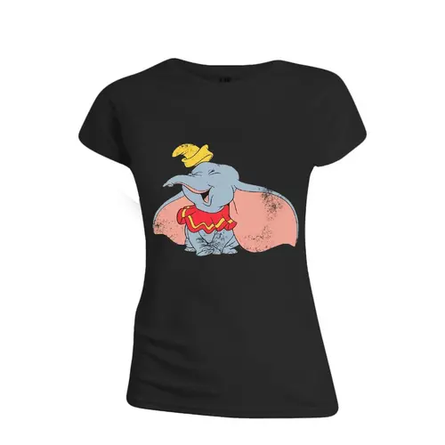 BEM'S Disney Dumbo Classic T-Shirt Girl Black XL