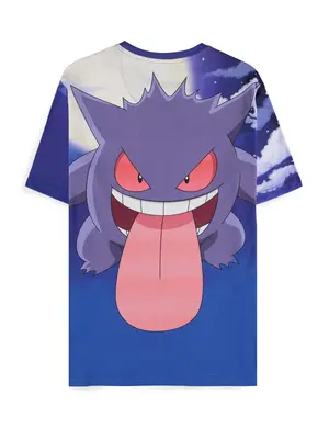 Difuzed Pokemon Gengar Digital Printed Men Tshirt XL