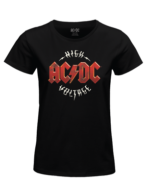 Cotton Division AC/DC High Voltage TShirt Women L