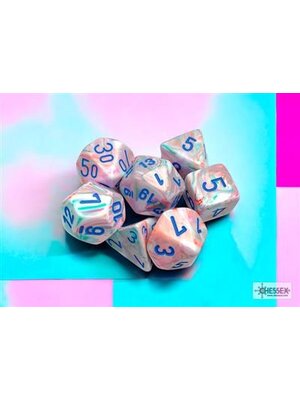 Chessex Chessex Festive Pop Art Blue 7 Dice Set