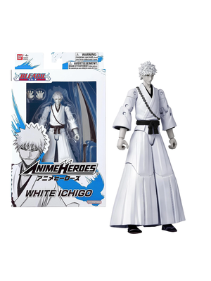 Bandai Red Bleach White Ichigo 17cm Figure Anime Heroes