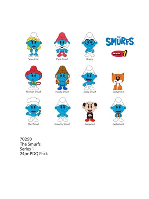 Monogram The Smurfs 3D Foam Bag Clip Series 1