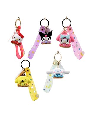 yume Hello Kitty Donut Series Keychain 15.5cm Assorti