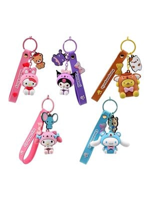 Hello Kitty Animals Series Keychain 15.5cm Assorti