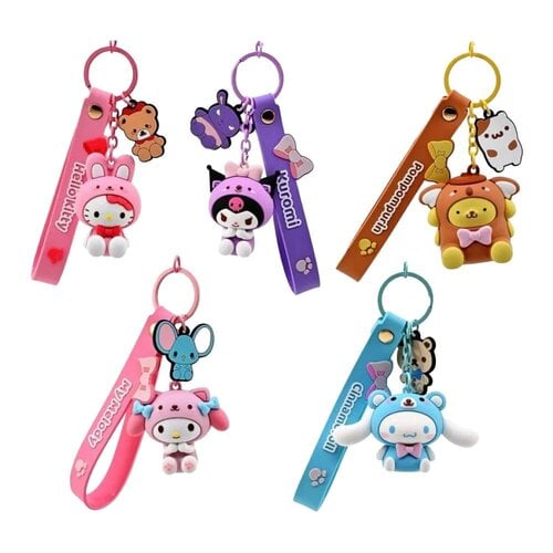 Hello Kitty Animals Series Keychain 15.5cm Assorti